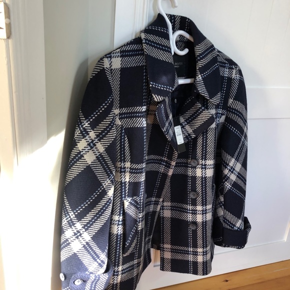Plaid Pea Coat - Picture 6 of 6